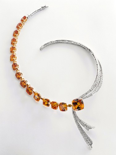  VCA Collier grenat mandarin